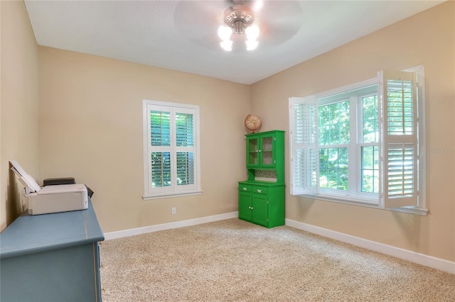 1145 Denton St, Lakeland, FL 33803 - carpeted spare room with healthy amount of natural light and ceiling fan