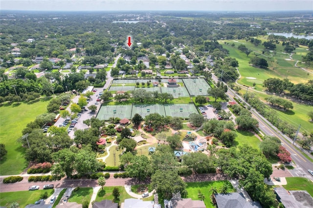 1145 Denton St, Lakeland, FL 33803 - aerial view of property and surrounding area featuring a local golf course