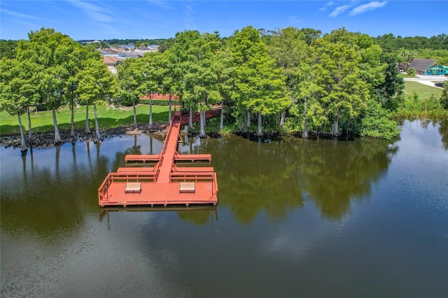 3806 Osprey Pointe Cir, Winter Haven, FL 33884 - dock featuring a water view
