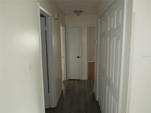 1440 Hackl Blvd, Bartow, FL 33830 - hallway featuring dark wood finished floors and baseboards