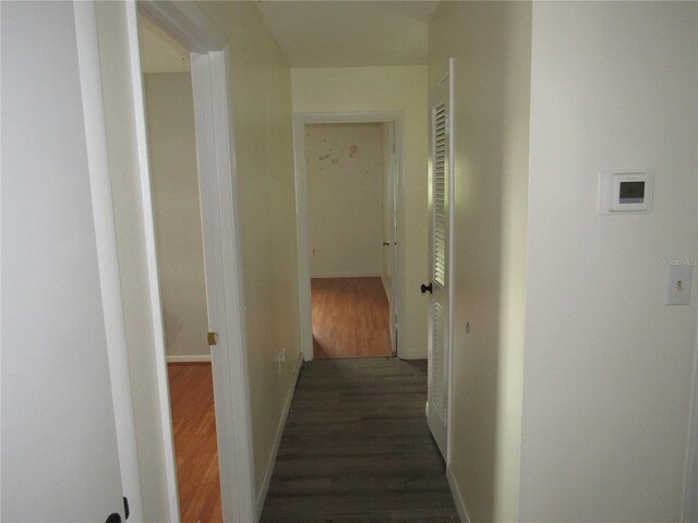 1440 Hackl Blvd, Bartow, FL 33830 - hall with dark wood finished floors and baseboards