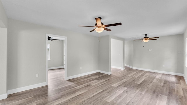 980 S Mill Ave, Bartow, FL 33830 - unfurnished room featuring a ceiling fan and light wood finished floors