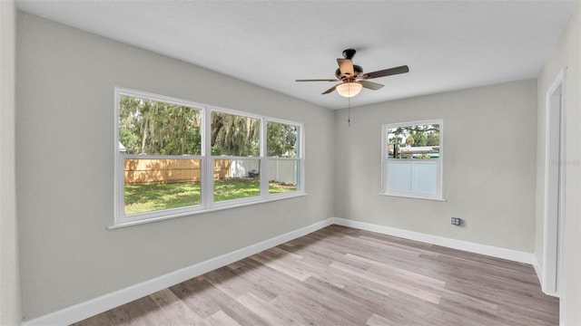 980 S Mill Ave, Bartow, FL 33830 - spare room featuring a ceiling fan and light wood-style flooring