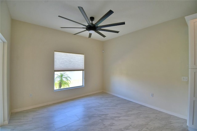 4188 Muirfield Loop, Lake Wales, FL 33859 - empty room featuring a ceiling fan and light marble finish floors