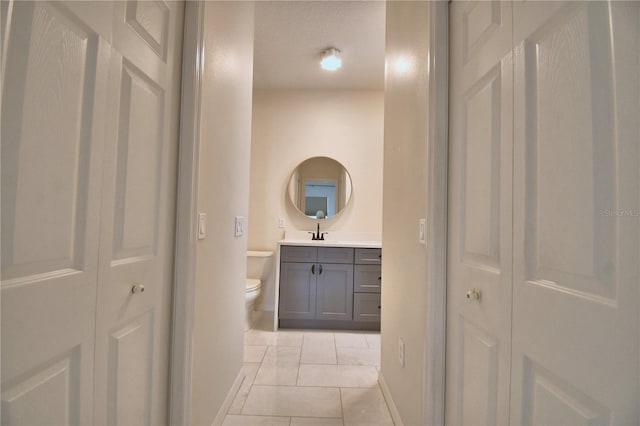 4188 Muirfield Loop, Lake Wales, FL 33859 - bathroom with a closet, vanity, and tile patterned flooring