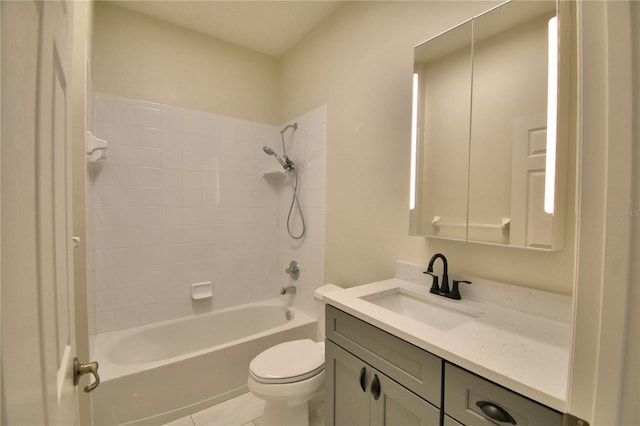 4188 Muirfield Loop, Lake Wales, FL 33859 - full bath with vanity, shower / bathtub combination, and tile patterned floors