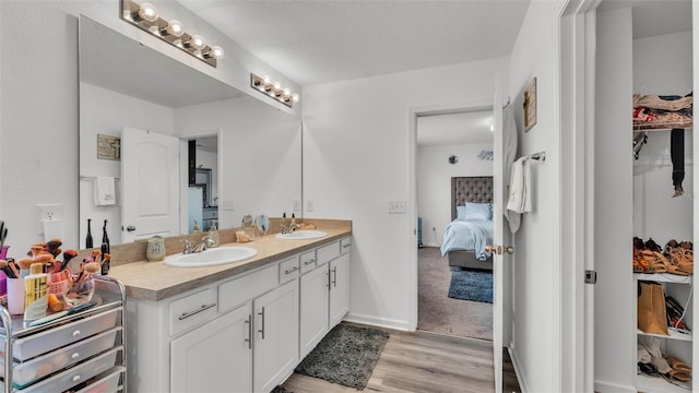 1125 Mattie Pointe Blvd, Auburndale, FL 33823 - bathroom with ensuite bathroom, double vanity, wood finished floors, and a closet