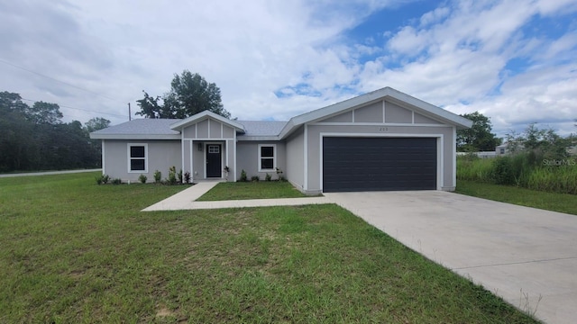 200 Locust Pass, Ocala, FL 34472 - single story home featuring a front lawn, a garage, and concrete driveway