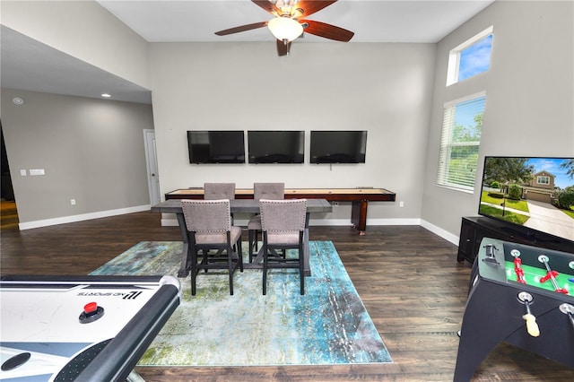 228 Magneta Loop, Auburndale, FL 33823 - dining area featuring wood finished floors and ceiling fan
