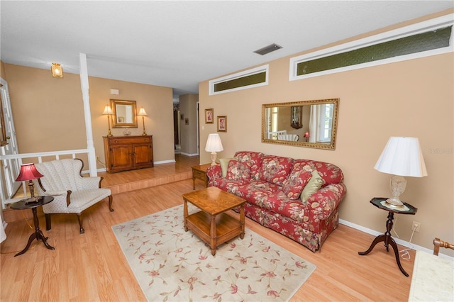 3315 Cross Fox Dr, Mulberry, FL 33860 - living area with wood finished floors and baseboards