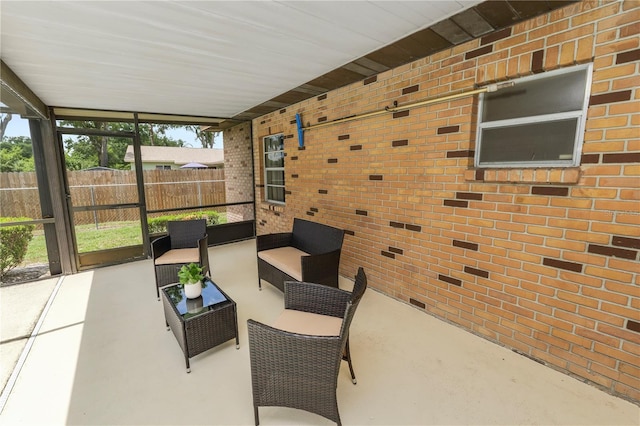 3315 Cross Fox Dr, Mulberry, FL 33860 - sunroom with an outdoor hangout area