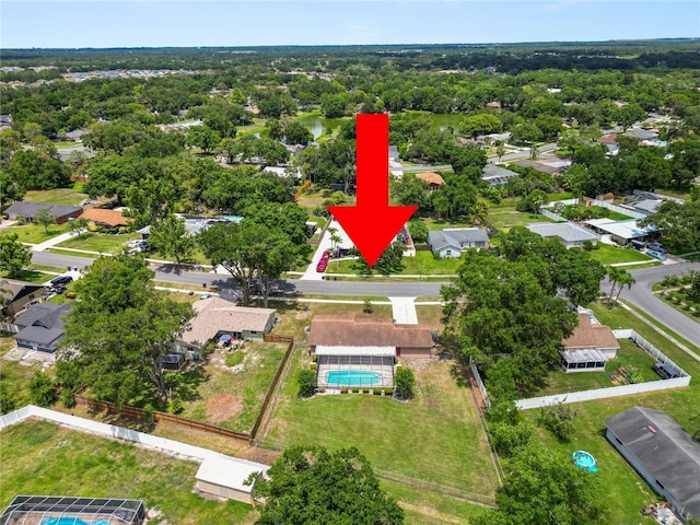 3315 Cross Fox Dr, Mulberry, FL 33860 - bird's eye view of a pool