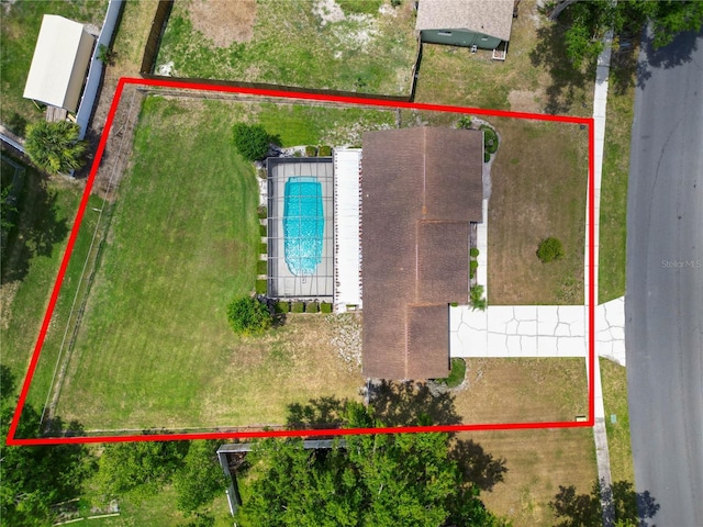 3315 Cross Fox Dr, Mulberry, FL 33860 - aerial view of property's location featuring property boundaries highlighted