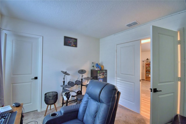 312 Walnut Ln, Auburndale, FL 33823 - carpeted office featuring a textured ceiling
