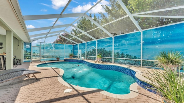2817 High Winds Ln, Lakeland, FL 33813 - outdoor pool featuring a patio area and a lanai