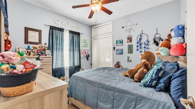 2817 High Winds Ln, Lakeland, FL 33813 - bedroom featuring a closet and ceiling fan
