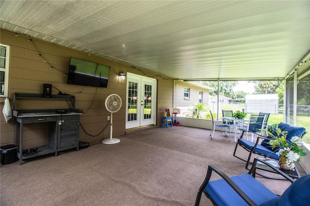 6920 Newman Cir E, Lakeland, FL 33811 - view of patio featuring french doors