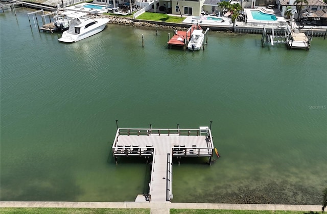 1893 Shore Dr S Unit 208, South Pasadena, FL 33707 - dock area with a water view