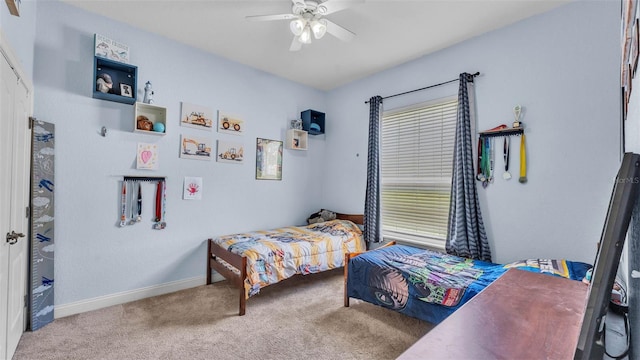 6757 High Grove Dr, Lakeland, FL 33813 - carpeted bedroom with multiple windows and ceiling fan
