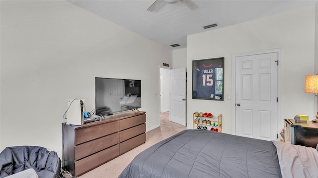 6365 Torrington Cir, Lakeland, FL 33811 - bedroom featuring carpet flooring and a ceiling fan