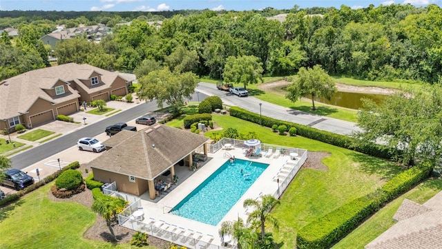 6365 Torrington Cir, Lakeland, FL 33811 - aerial view of a pool