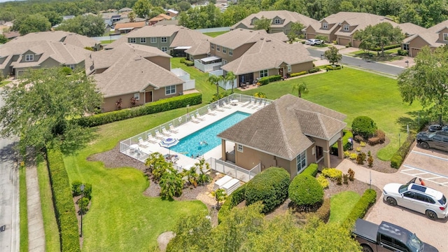 6365 Torrington Cir, Lakeland, FL 33811 - aerial view of residential area featuring a pool