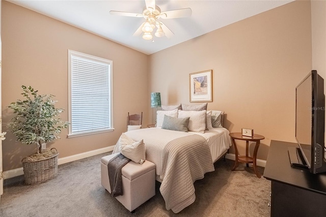 2026 Indian Sky Cir, Lakeland, FL 33813 - carpeted bedroom with baseboards and ceiling fan