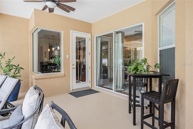 2026 Indian Sky Cir, Lakeland, FL 33813 - view of patio / terrace featuring a ceiling fan