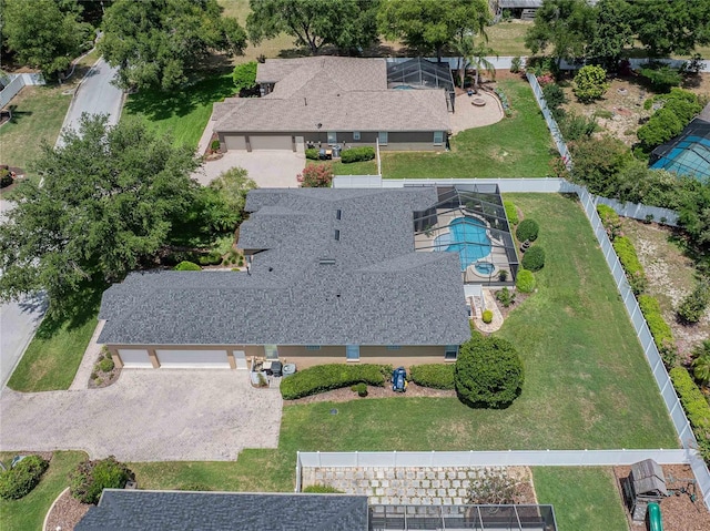 2026 Indian Sky Cir, Lakeland, FL 33813 - aerial overview of property's location featuring a pool area