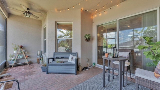 1028 15th St NE, Winter Haven, FL 33881 - view of patio with a ceiling fan