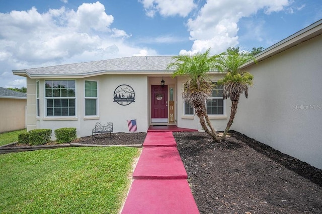 1420 Meadows Pond Dr, Bartow, FL 33830 - ranch-style house with stucco siding and a front lawn