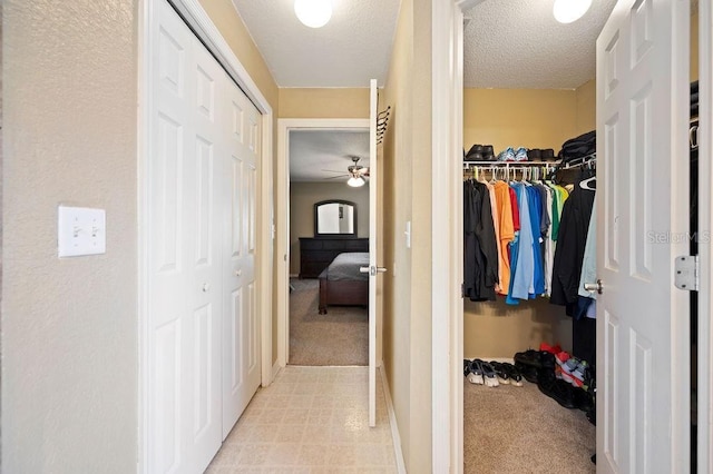 1420 Meadows Pond Dr, Bartow, FL 33830 - spacious closet featuring light colored carpet and ceiling fan
