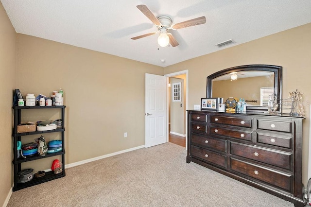 1420 Meadows Pond Dr, Bartow, FL 33830 - carpeted bedroom featuring baseboards and ceiling fan