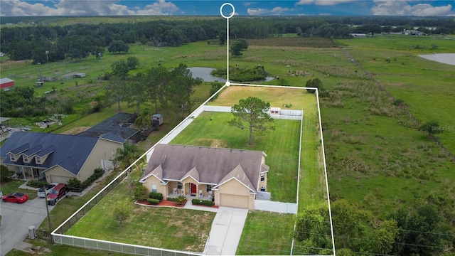 5370 Knights Station Rd, Lakeland, FL 33810 - aerial overview of property's location with property parcel outlined and a large body of water