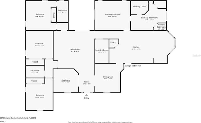 5370 Knights Station Rd, Lakeland, FL 33810 - view of floor plan / room layout