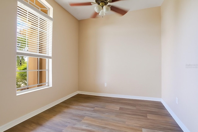 5370 Knights Station Rd, Lakeland, FL 33810 - unfurnished room featuring ceiling fan and wood finished floors