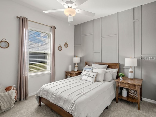 7515 SW 107th Ln, Ocala, FL 34476 - bedroom featuring light colored carpet and ceiling fan