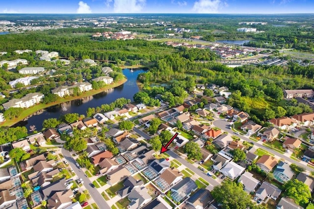 8818 Tottenham Way, Kissimmee, FL 34747 - aerial view of residential area with a large body of water