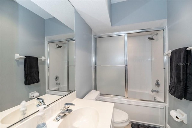 3608 54th Dr W Unit 202, Bradenton, FL 34210 - bathroom with vanity and shower / bath combination with glass door