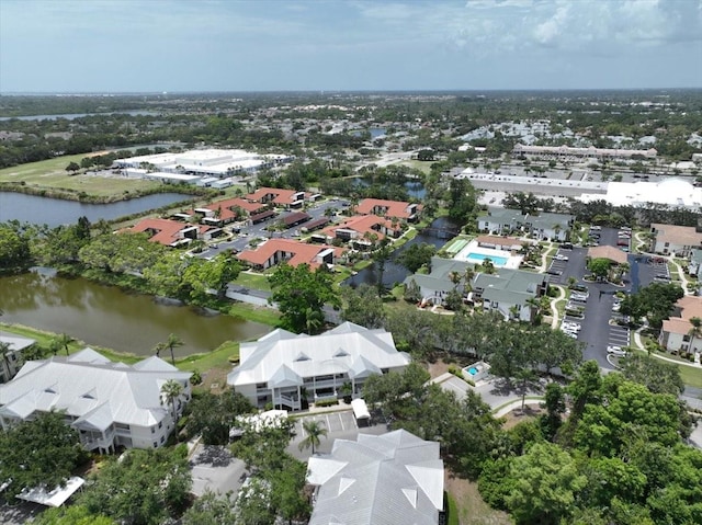 3608 54th Dr W Unit 202, Bradenton, FL 34210 - aerial view of property's location with a large body of water and nearby suburban area
