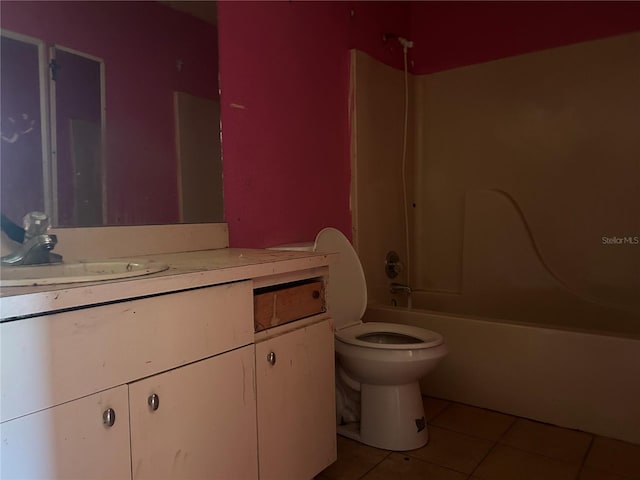 2250 Maple Hill Dr, Lakeland, FL 33811 - bathroom with tile patterned flooring, vanity, and  shower combination