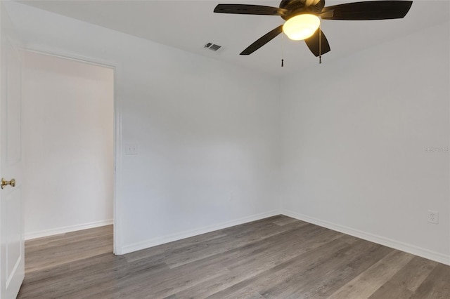 5722 Antler Trl, Lakeland, FL 33811 - spare room featuring wood finished floors and ceiling fan