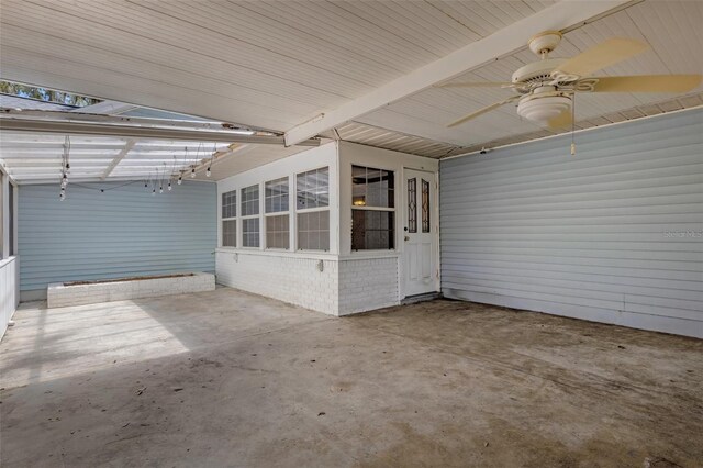 5722 Antler Trl, Lakeland, FL 33811 - unfurnished sunroom with a ceiling fan