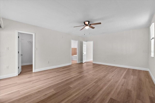 405 S 7th Ave, Bartow, FL 33830 - spare room featuring attic access, ceiling fan, and light wood finished floors