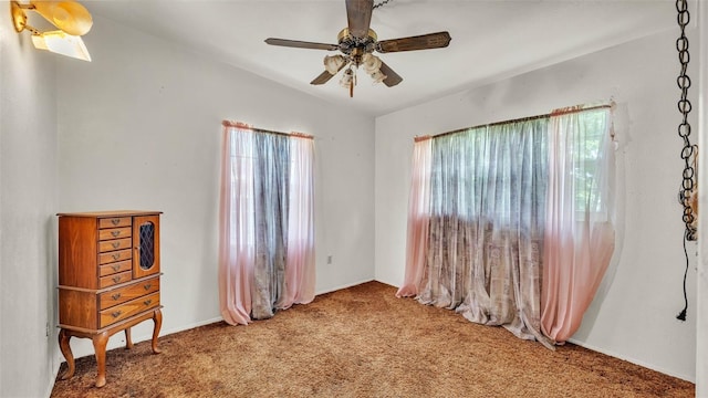 640 Forrest Dr, Bartow, FL 33830 - unfurnished room featuring carpet flooring and a ceiling fan