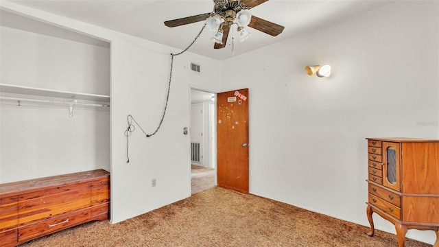 640 Forrest Dr, Bartow, FL 33830 - unfurnished bedroom with carpet and a ceiling fan