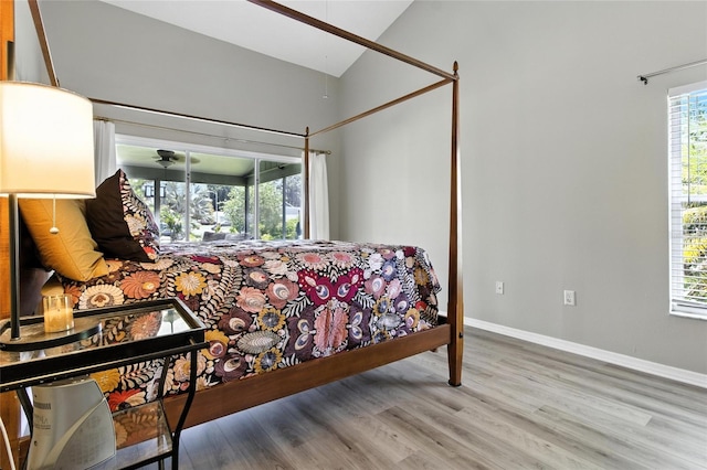 6410 Beechnut Dr, Lakeland, FL 33813 - bedroom featuring wood finished floors and baseboards