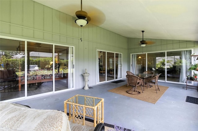 6410 Beechnut Dr, Lakeland, FL 33813 - view of patio featuring ceiling fan and outdoor dining space
