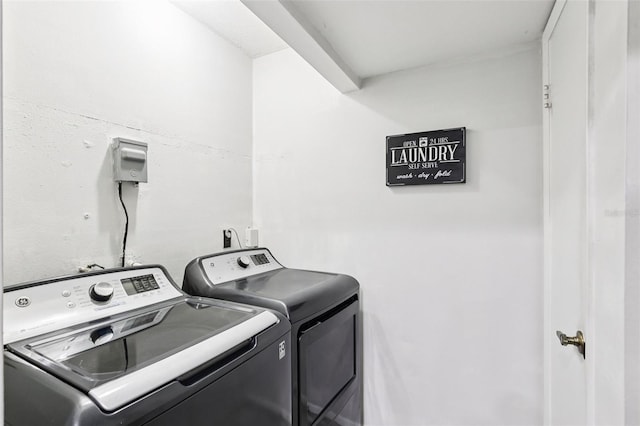 3854 Feather Dr, Lakeland, FL 33812 - washroom featuring separate washer and dryer