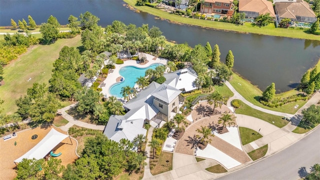 11825 Frost Aster Dr, Riverview, FL 33579 - aerial view of a nearby body of water and a pool
